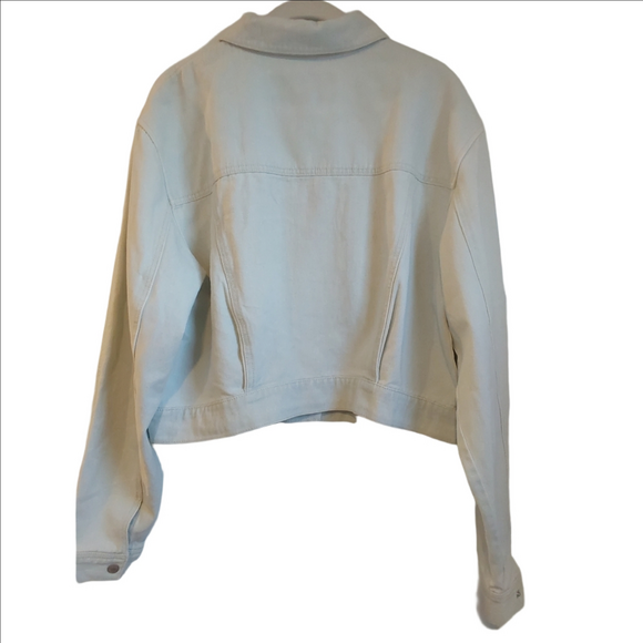 Gloria Vanderbilt x Christian Siriano Light Wash Denim Jacket 14 - Picture 3 of 9